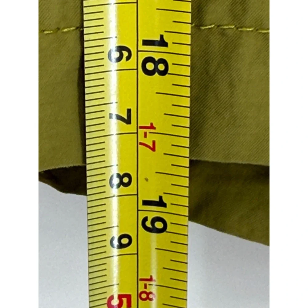 Eddie Bauer Mens Large Olive Green‎ Nylon Cargo Swim Shorts Mesh Lined Hiking L